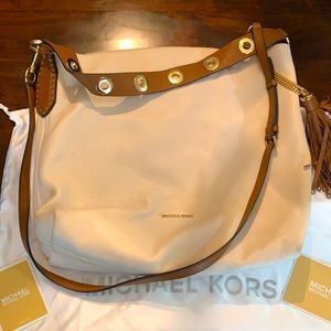Michael Kors Brooklyn shoulder bag, cream